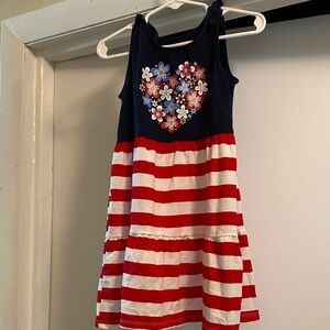 The Children's Place Navy Dress with Red and White Accents